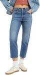 Levi's Damen Jeanshose 501 Crop High Rise, Straight Fit, Blau (Erin Can't Wait