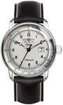 Zeppelin Unisex Chronograph Quarz Uhr mit Leder Armband 7654-4