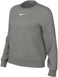 Nike Damen Sportswear Phoenix Fleece Sweatshirt, Dk Grey Heather/Sail, S EU