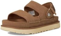 UGG Goldenstar Glide Sandale Aus Kastanienfarbenem Wildleder, Size: 36