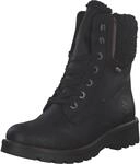 Rieker 73230-00 Schn&uuml;rstiefel Kunstleder Damen in schwarz