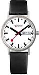 Mondaine Classic Damen Uhr analog Quarzwerk mit Leder Armband A667.30314.11SBB