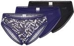 Sloggi Damen Sloggi GO Crush High Leg C3P, Blue - Dark Combination, S