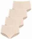 Lascana Damen Taillenslip 4er-Pack, Flache Einfassungen, weiche