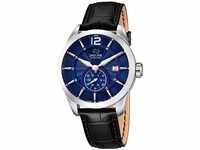 Jaguar Watches J663/2 Herren-Armbanduhr aus Leder, Blau/Schwarz, Armband