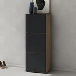 doporro Schuhschrank Schuhregal Schmal Schuhkommode 45 cm Schuhschrank in Kerneiche