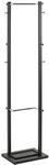 HAKU Garderobenst&auml;nder chrom, schwarz, Metall Standgarderobe - Ma&szlig;e: B 40 x H 175 x