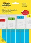 AVERY Zweckform Art. 51047 Bunte Etiketten, selbstklebend (540 farbige Aufkleber,