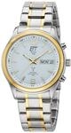 ETT Eco Tech Time Funk Solar Herren Uhr Analog mit Edelstahl Armband EGS-11253-12M