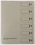 Bene 83600GR Ordnungsmappe mit Schutzumschlag, grau