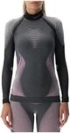UYN Damen Evolutyon Uw Damen Unterhemd, Anthracite Melange/Raspberry/Purple, S-M EU
