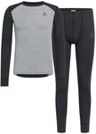 Odlo Thermounterw&auml;sche f&uuml;r Kinder Active Warm Steel Grey meliert | Gr&ouml;&szlig;e 80 
