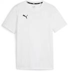 Puma Unisex Teamgoal Casuals Tee Jr T-Shirt, Puma White-Puma Black, 140 EU