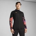 PUMA Herren IndividualCUP Fu&szlig;balltop mit viertellangem Rei&szlig;verschluss M Black