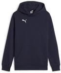 Puma Jungen Teamgoal Casuals Hoody Jr Pullover, Puma Navy-Puma White, 140 EU
