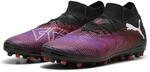 Puma Future 8 PRO MG, Unisex Fussballschuh, Puma Black-Puma White-Glowing RED,
