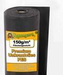 Aquagart 25m Unkrautvlies schwarz PES - 150g I Unkrautschutzfolie f&uuml;r Garten &