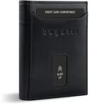 bugatti Secure Slim Mini B&ouml;rse Spezial mit XL-M&uuml;nzfach und RFID-Schutz aus Leder,