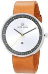 Jacob Jensen Herren-Armbanduhr Analog Quarz Leder 32271