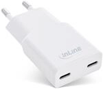 Inline USB-C Ladeger&auml;t, ultrakompakt, 2-Port, 30W, Schnellladeger&auml;t, Power