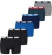 PUMA Basic Everyday Herren Boxershorts Unterhose 6er-Pack, Farbe:Black/Blue,