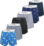 Happy Shorts Herren Boxershorts Unterhose 3er Pack Mix