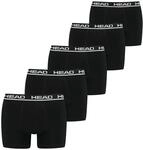 HEAD Herren Basic Boxers Boxer Shorts (5er Pack), Schwarz, M