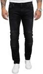 Rock Creek Jeans Herren Hose Slim Fit Stretch RC-2185 Schwarz W36 L32