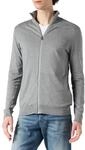 SELECTED HOMME Herren SLHBERG Full Zip Cardigan B NOOS 16074688, Medium Grey Melange,
