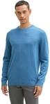 Tom Tailor Herren 1039805 Strickpullover mit Crewneck, 37095 - Ocean Blue Melange,