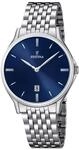Festina Herren Uhr Analog aus Edelstahl 316L Silber - Quarzwerk - Kalender -