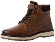 s.Oliver Herren Stiefel zum Schn&uuml;ren aus Leder Gef&uuml;ttert, Braun (Cognac), 42 EU