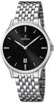 Festina Herren Uhr Analog aus Edelstahl 316L Silber - Quarzwerk - Kalender -