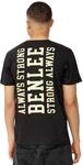 BENLEE Herren T-Shirt Normale Passform Luka, Black/Yellow, XL