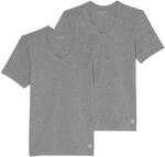 Marc O'Polo Men Essentials 2-Pack V-Neck Shirt, Grey