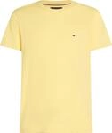 Tommy Hilfiger Herren T-Shirt Kurzarm Seasonal Solid Tee mit Rundhalsausschnitt, Gelb