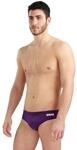 Arena Men's Standard Team Swim Briefs Solid, Plum-White, 32