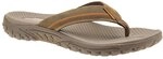 Skechers Herren Reggae Cobano Zehentrenner, Brown Leather, 41 EU