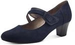 Jana Damen Pumps mit Riemen Mary Jane Vegan, Blau (Navy), 41 EU