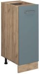 Vicco Apothekerschrank R-Line, Blau-Grau, 30 cm ohne Arbeitsplatte, zur freien