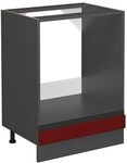 Vicco Herdumbauschrank R-Line, Rot, 60 cm J-Shape, ohne Arbeitsplatte, zur...