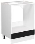 Vicco Herdumbauschrank R-Line, Schwarz Hochglanz, 60 cm