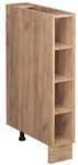 Vicco K&uuml;chenregal Fame-Line, Goldkraft Eiche, 15 cm ohne Arbeitsplatte, zur