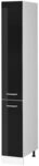 Vicco Apothekerschrank R-Line, Schwarz Hochglanz, 30 cm, zur freien Kombination
