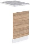 Vicco Frontblende R-Line, Sonoma, 45 cm, AP Marmor, zur freien Kombination innerhalb