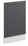 Vicco Frontblende Fame-Line, Anthrazit Landhaus, 45 cm ohne Arbeitsplatte, zur