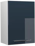 Vicco H&auml;ngeschrank Fame-Line, Dunkelblau Hochglanz, 50 cm, zur Kombination mit