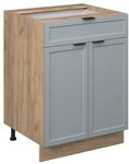 Vicco K&uuml;chenunterschrank Fame-Line, Hellblau-grau, 60 cm