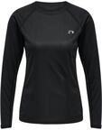 Newline Damen Women Core Running L/S T-Shirt, Schwarz, XS EU