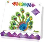 CreativaMente Creagami 3178738 Origami 3D, Papierskulptur Pfau, Bastelset f&uuml;r